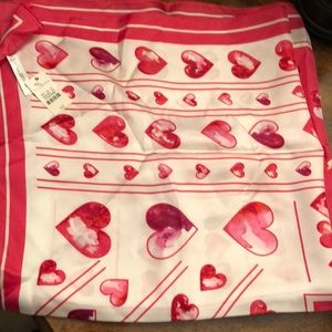 Talbots valentine silk handkerchief NWT